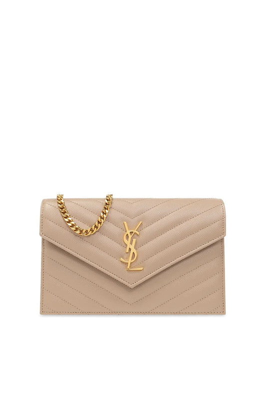 SAINT LAURENT Cassandre Matelasse Chain Wallet