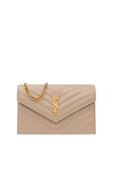 SAINT LAURENT Cassandre Matelasse Chain Wallet
