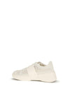 viv' skate leather sneakers with embroderies details
