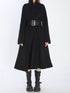 BALENCIAGA 36 wrap coat in black wool 
