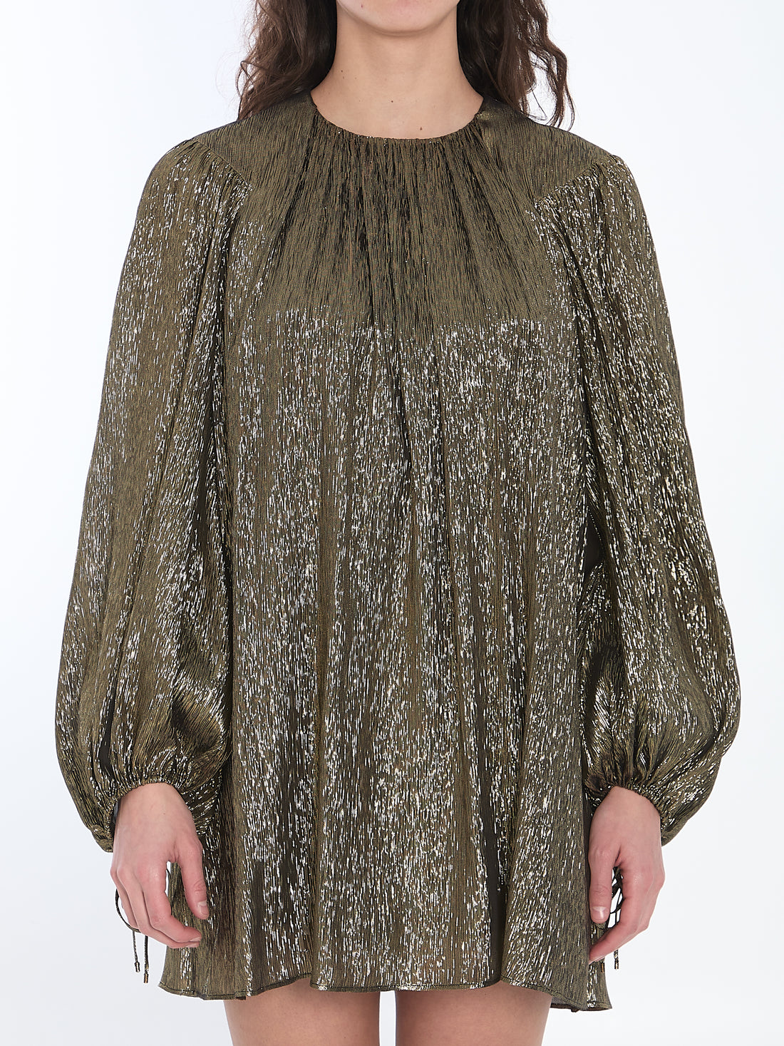 CHLOE 38 ruched mini dress