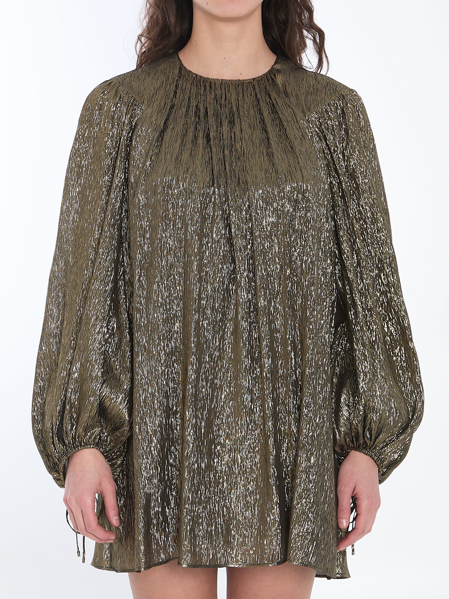 CHLOE 38 ruched mini dress