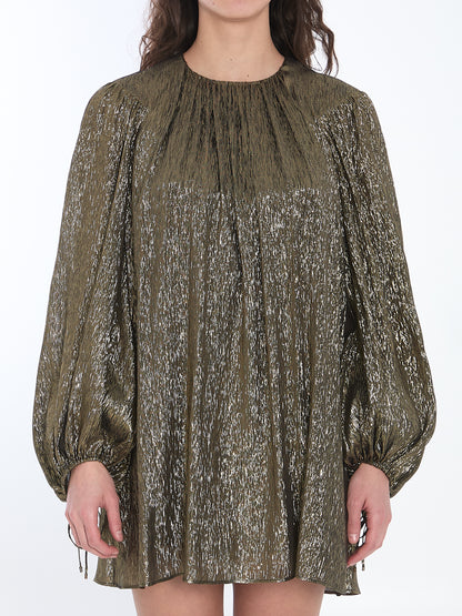 CHLOE 38 ruched mini dress