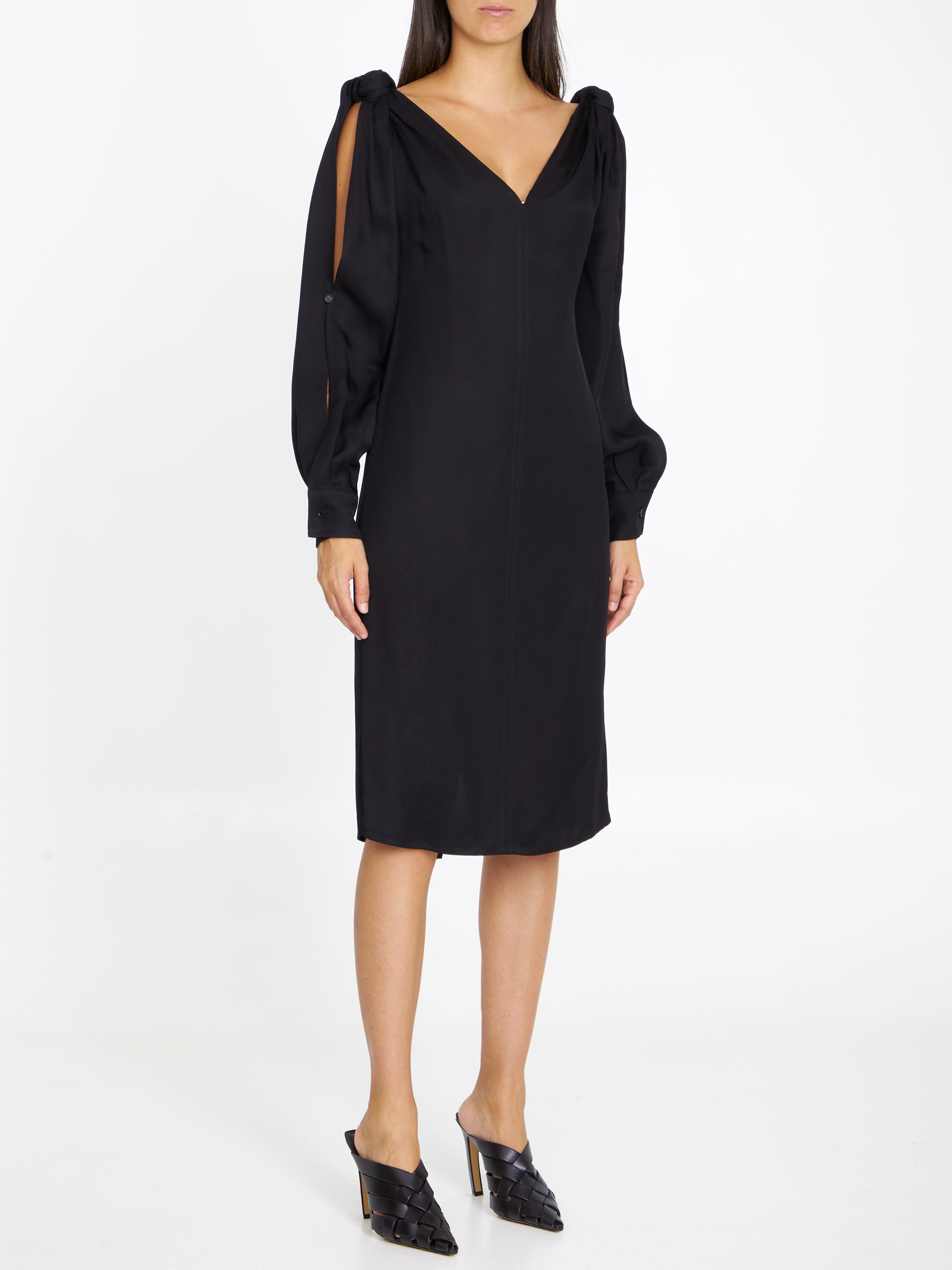 BOTTEGA VENETA 40 viscose midi dress