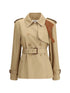 CHLOÉ 42 short cotton gabardine trench coat
