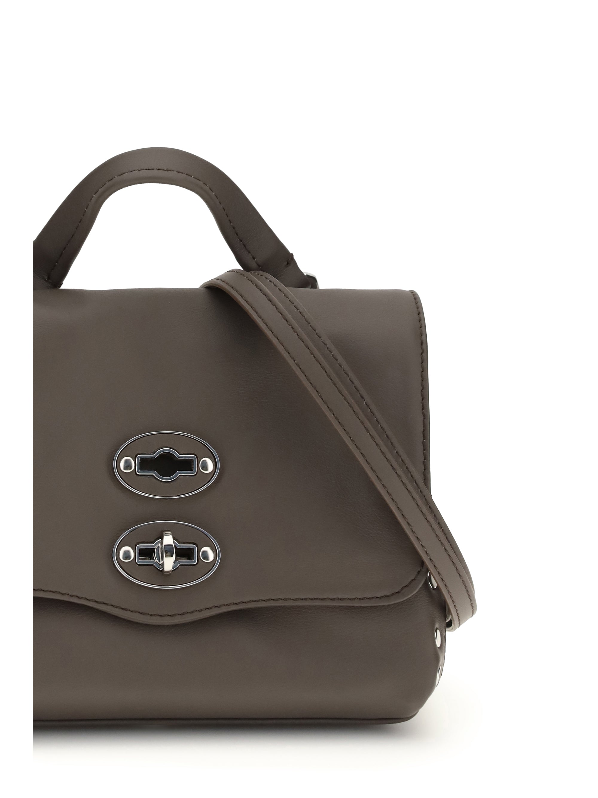 saeta baby leather postina handbag