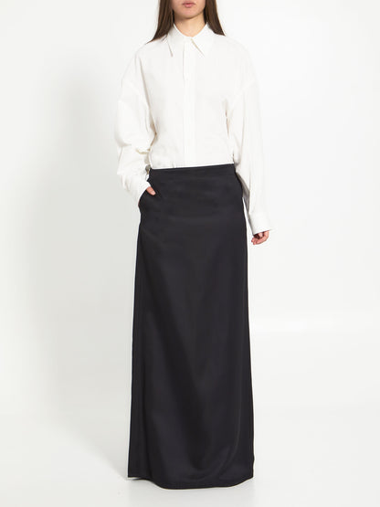 BOTTEGA VENETA 42 silk twill skirt