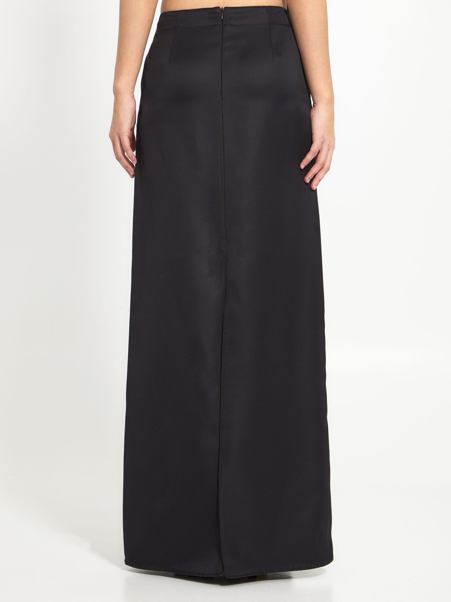 BOTTEGA VENETA 42 silk twill skirt