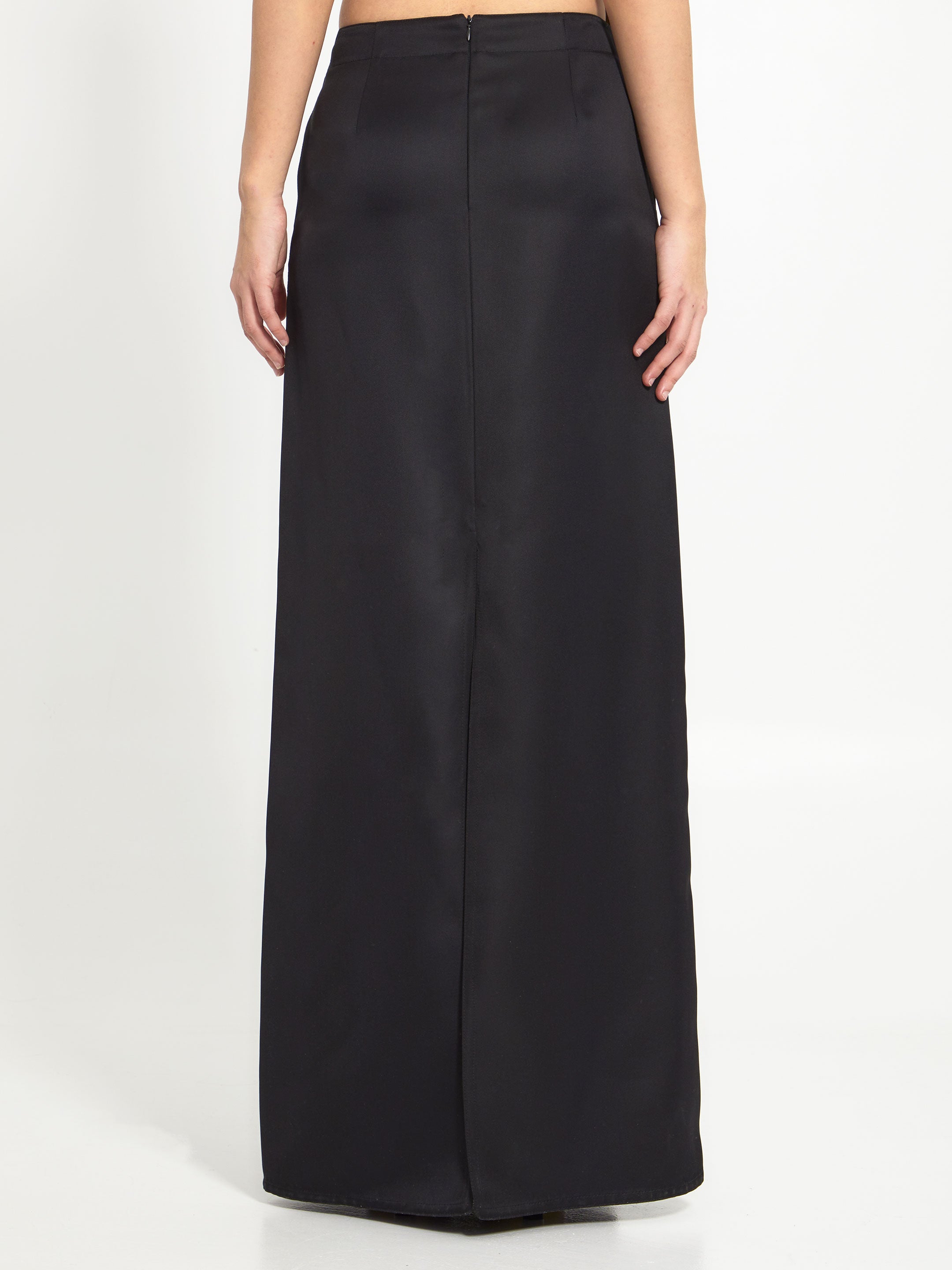 BOTTEGA VENETA 42 silk twill skirt