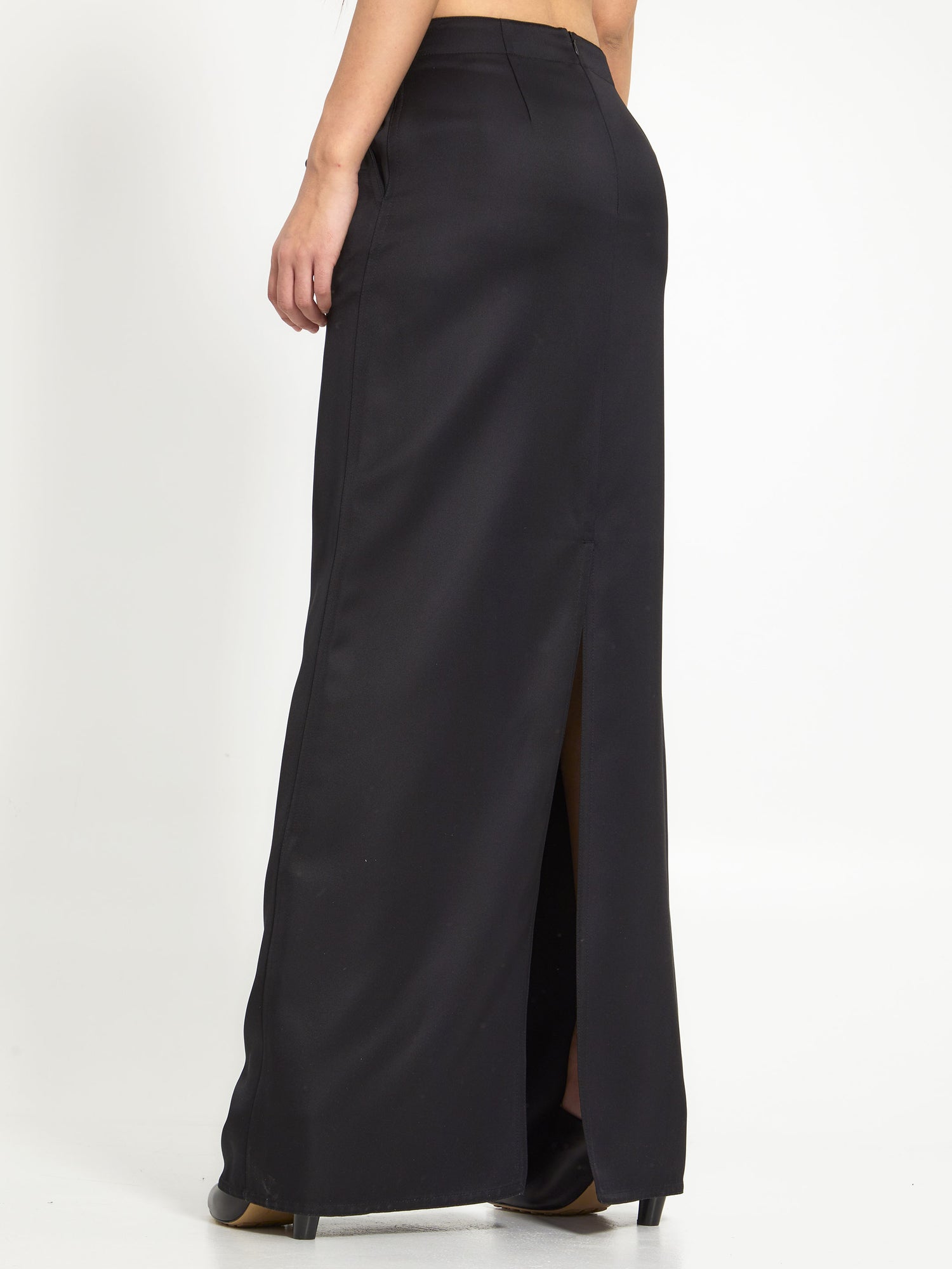 BOTTEGA VENETA 42 silk twill skirt