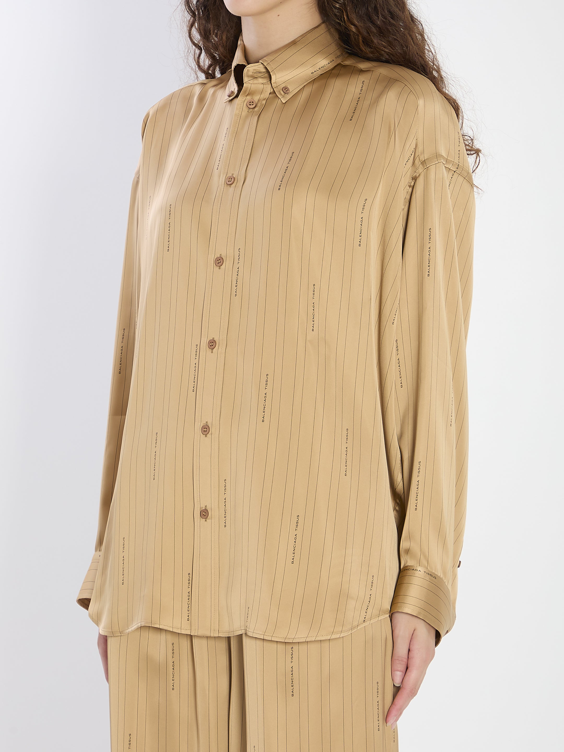 BALENCIAGA XS satin shirt