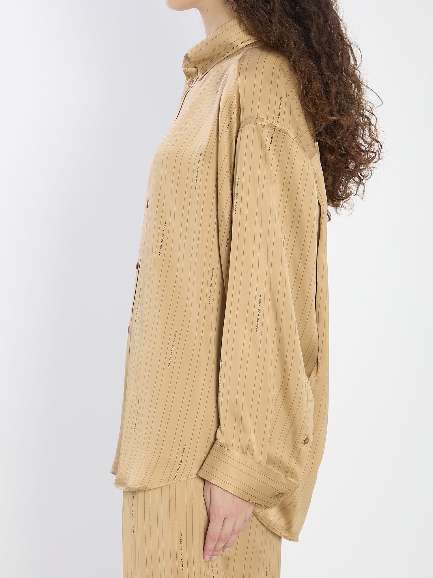 BALENCIAGA XS satin shirt