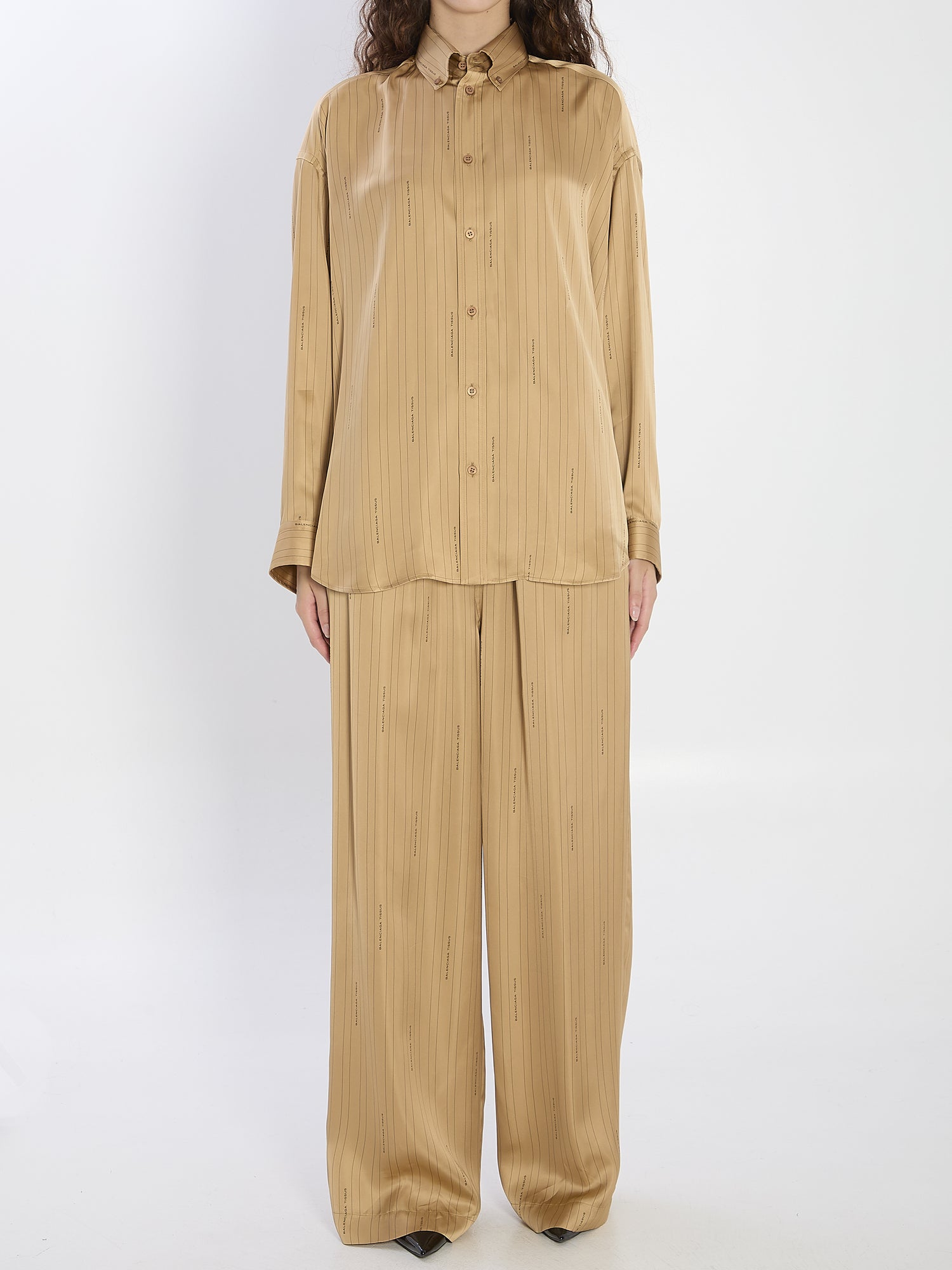 BALENCIAGA XS satin shirt