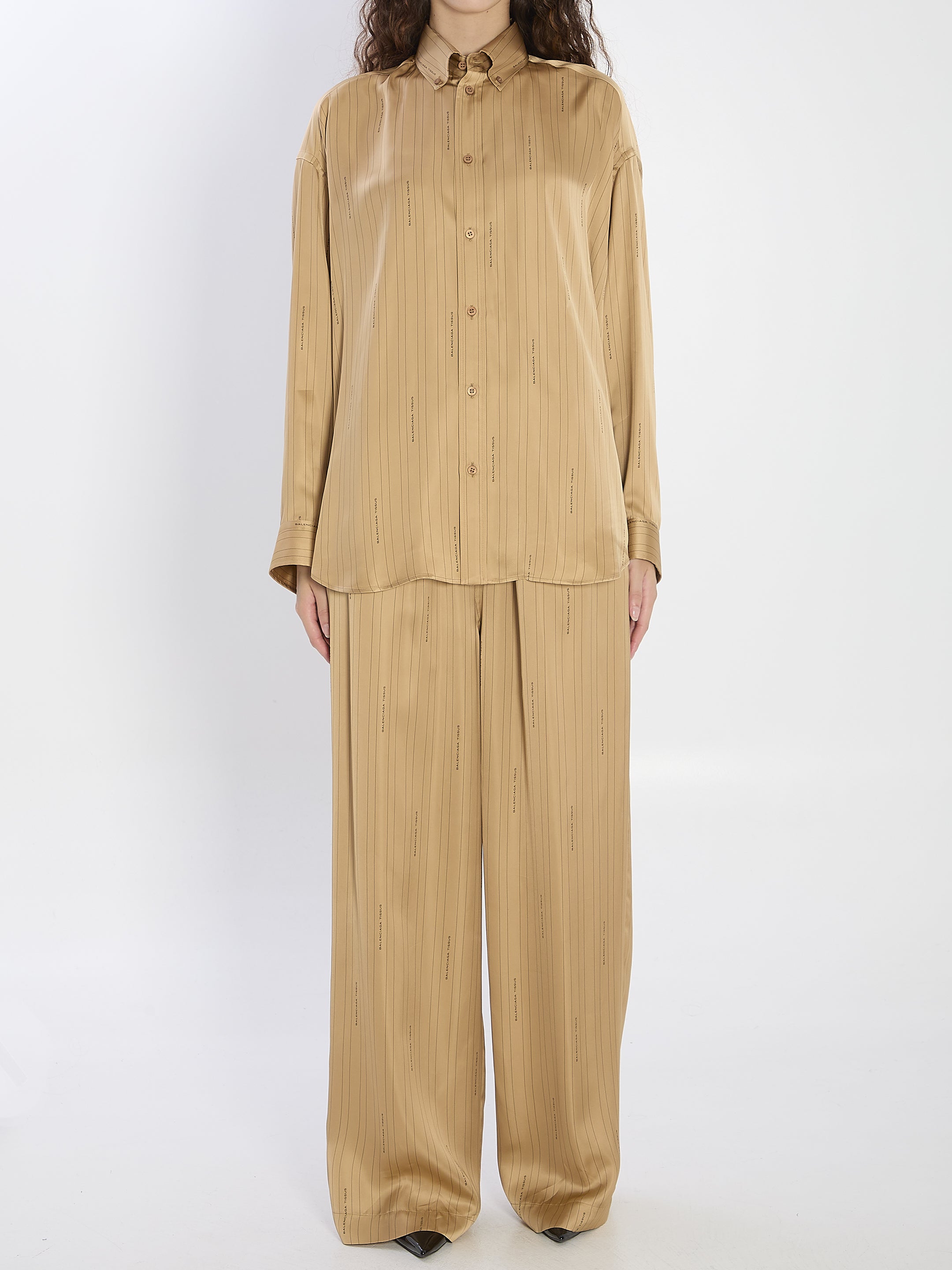 BALENCIAGA XS satin shirt