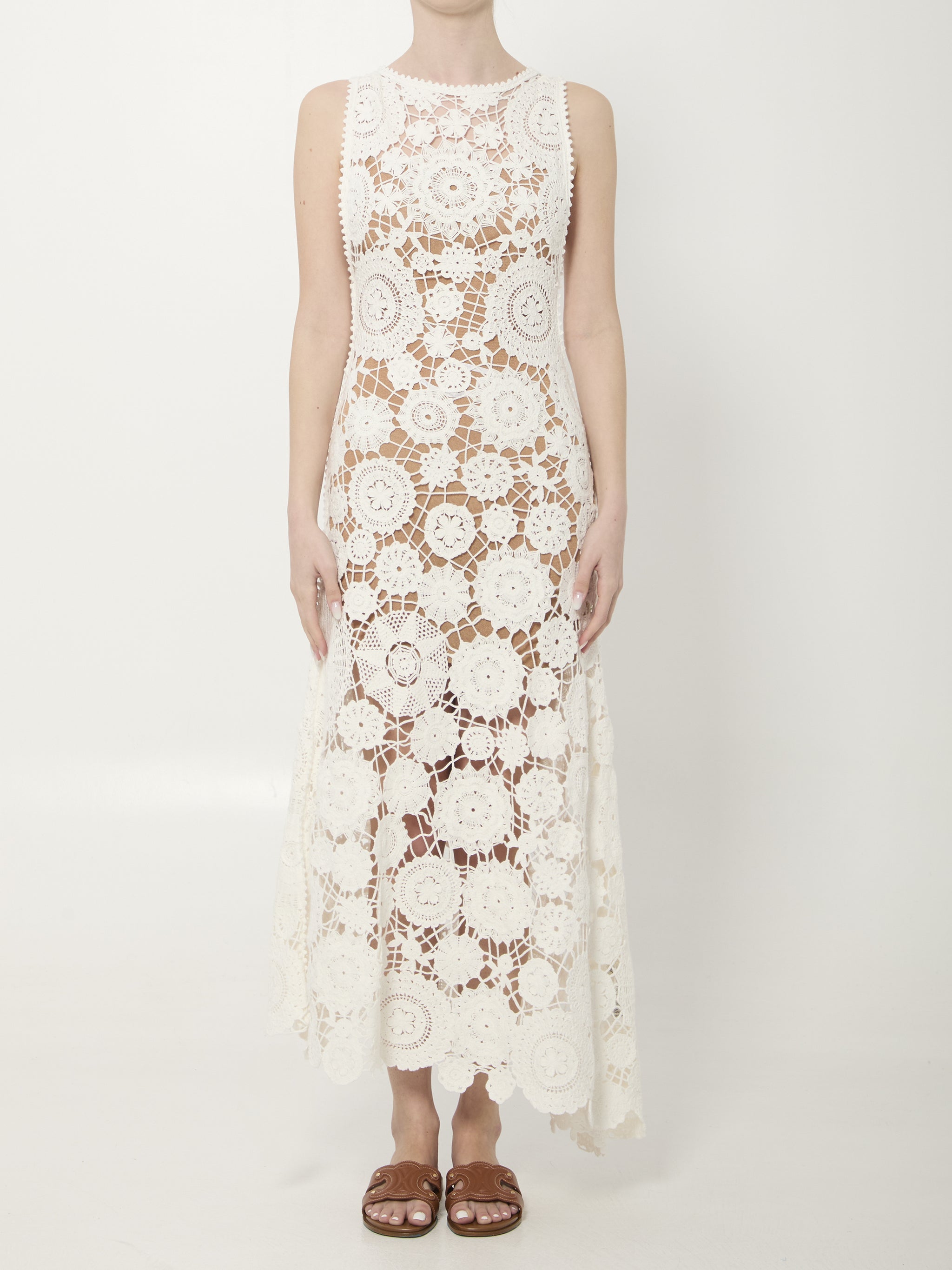 crochet maxi dress
