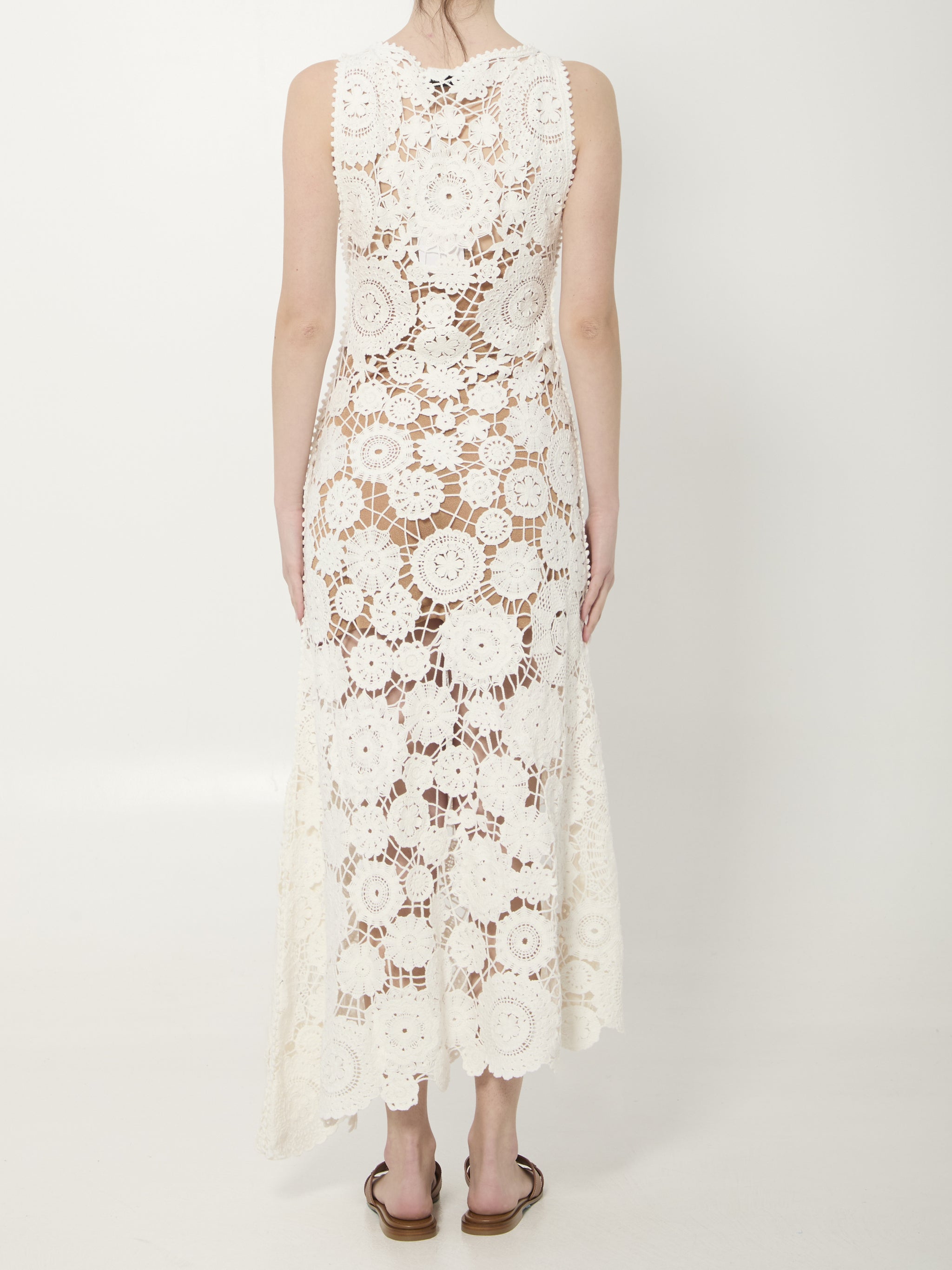 crochet maxi dress