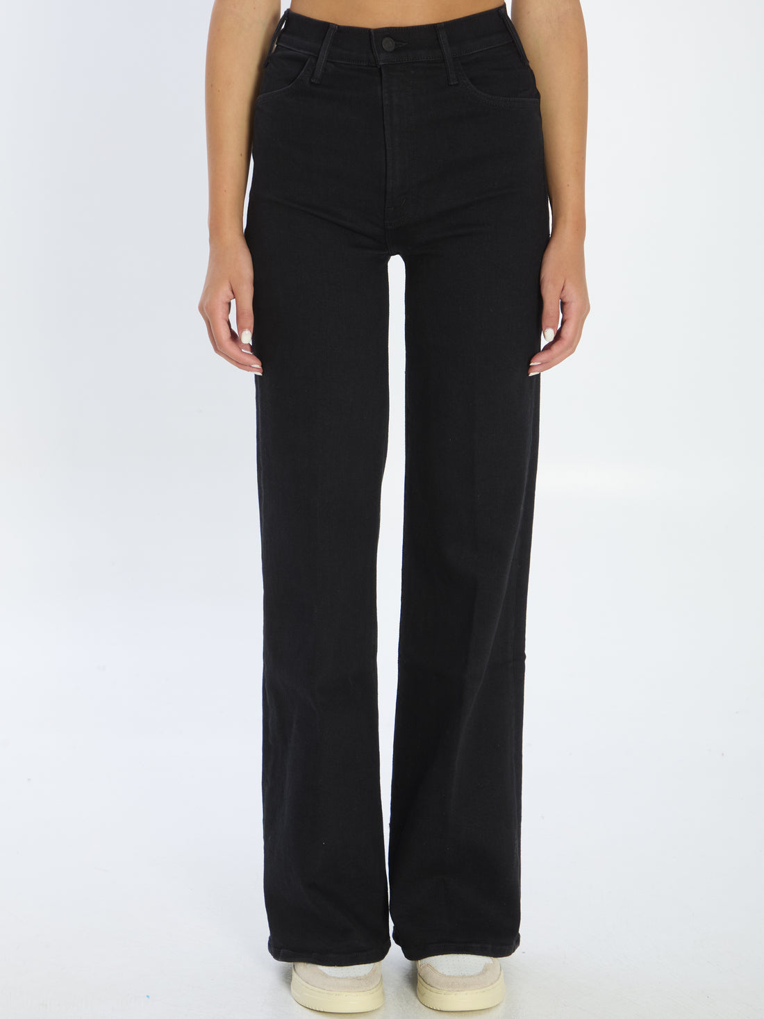 MOTHER 24 the hustler roller sneak denim jeans 