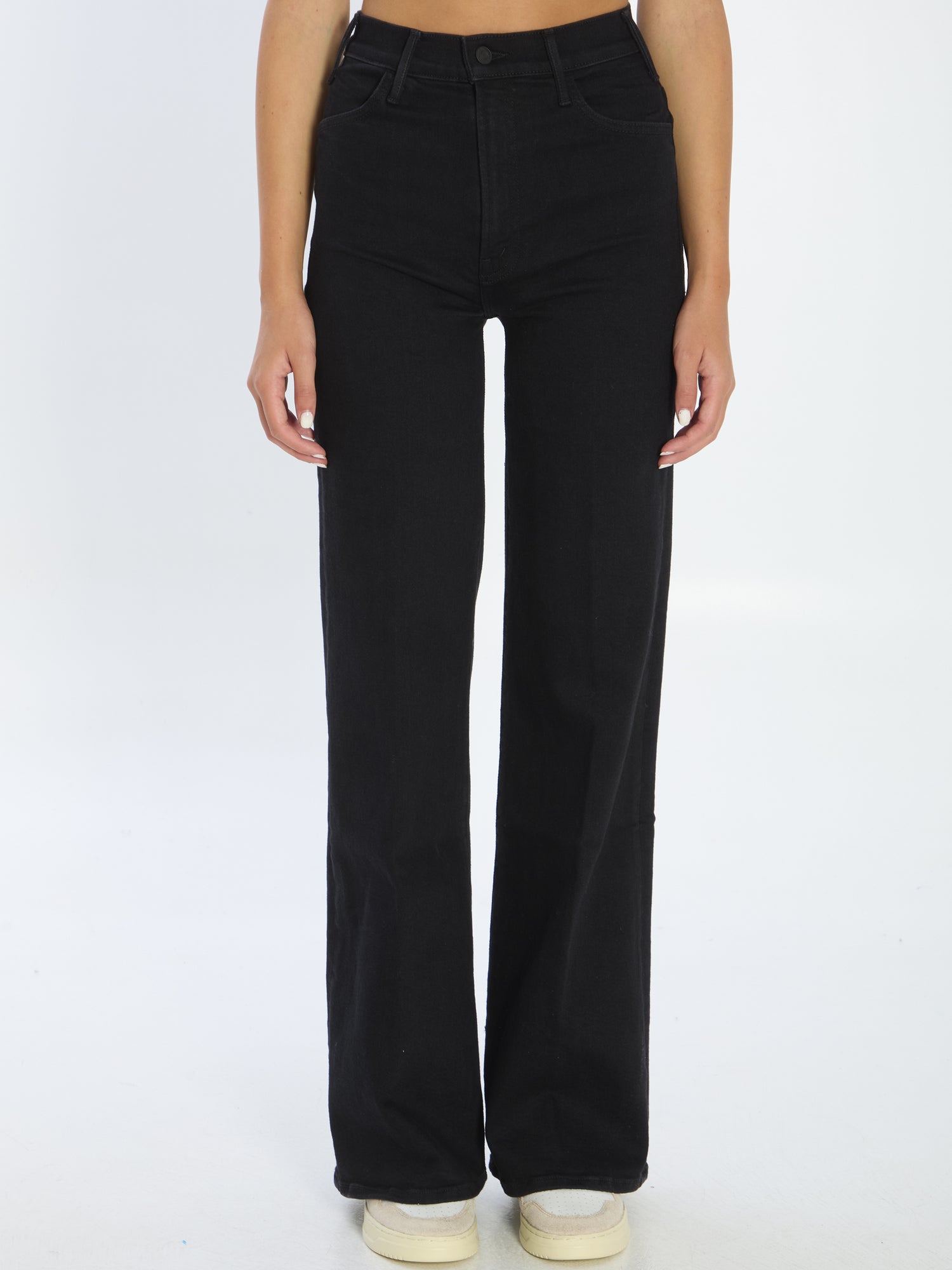 MOTHER 24 the hustler roller sneak denim jeans 