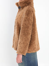 HERNO 40 curly faux-fur jacket 