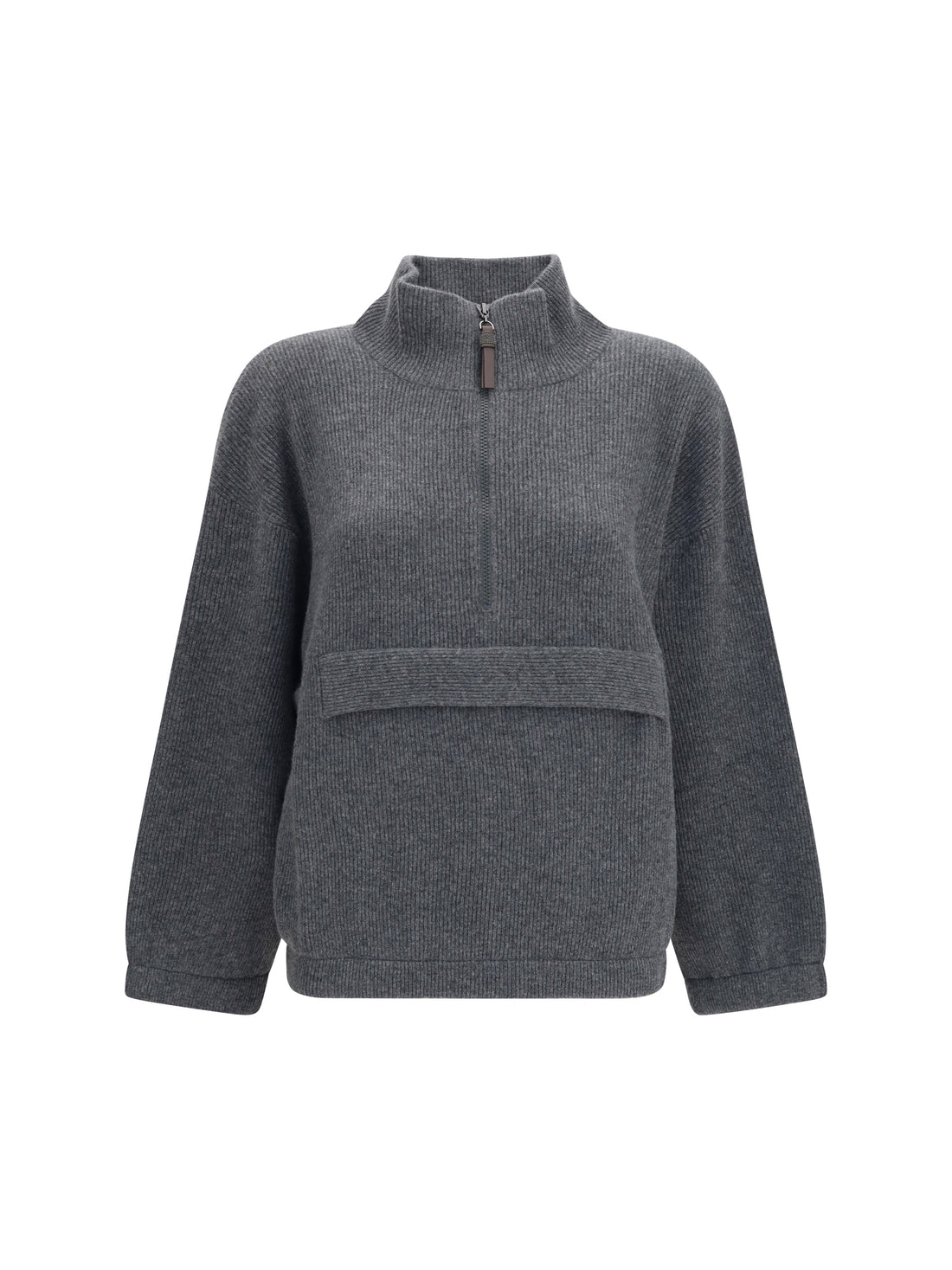 BRUNELLO CUCINELLI L cashmere half-zip sweater