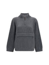 cashmere half-zip sweater