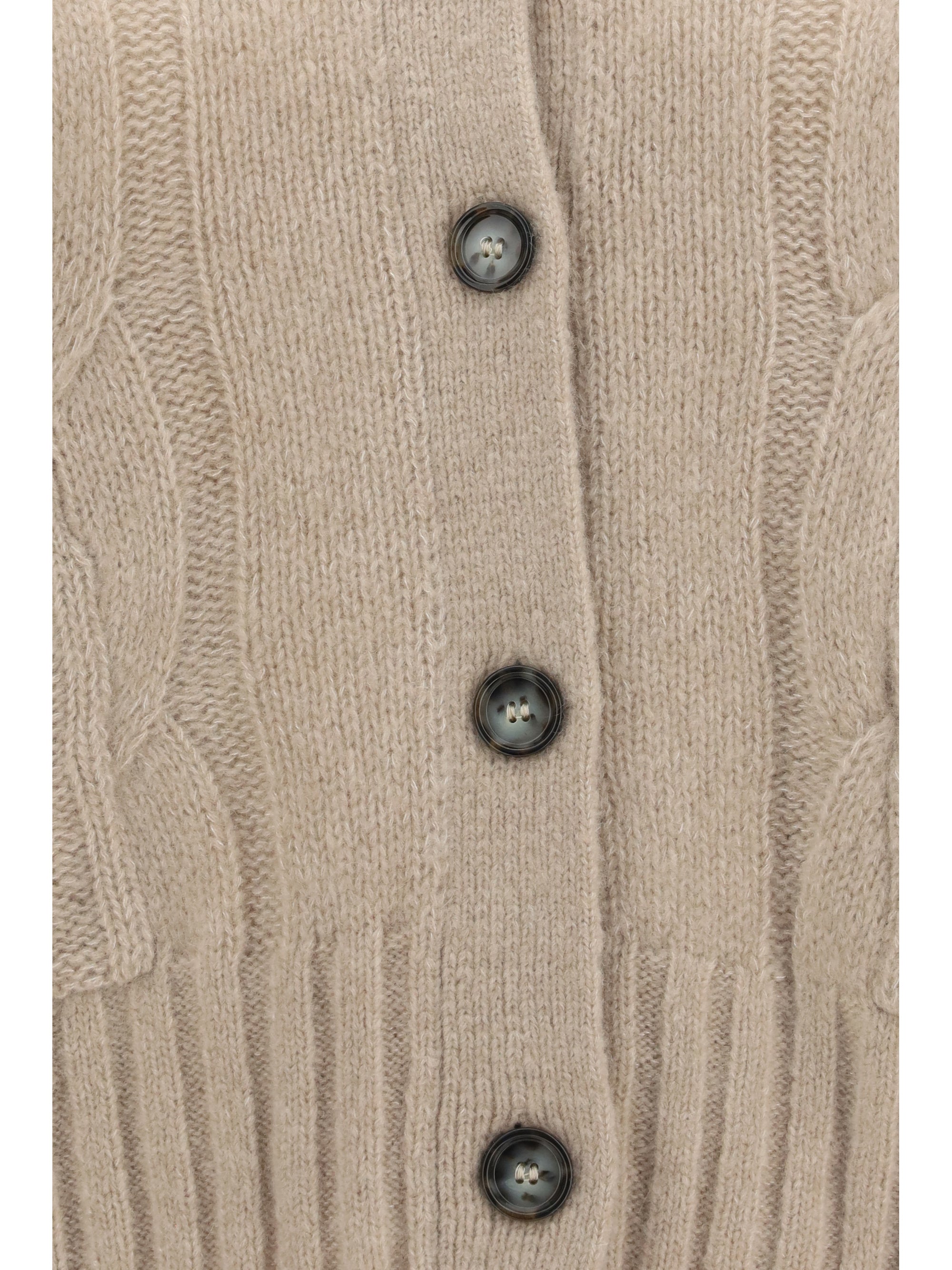 cashmere and silk sweater with buttons