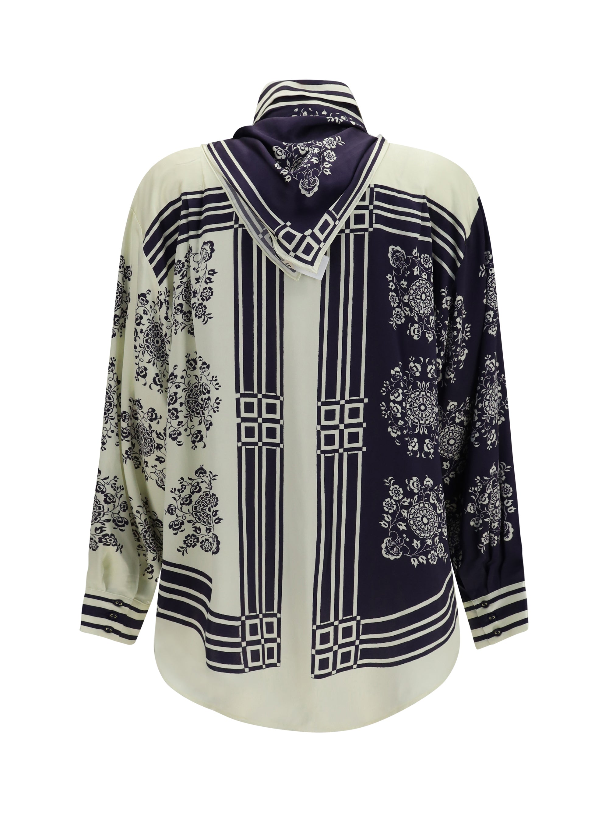 banderra silk shirt with scarf