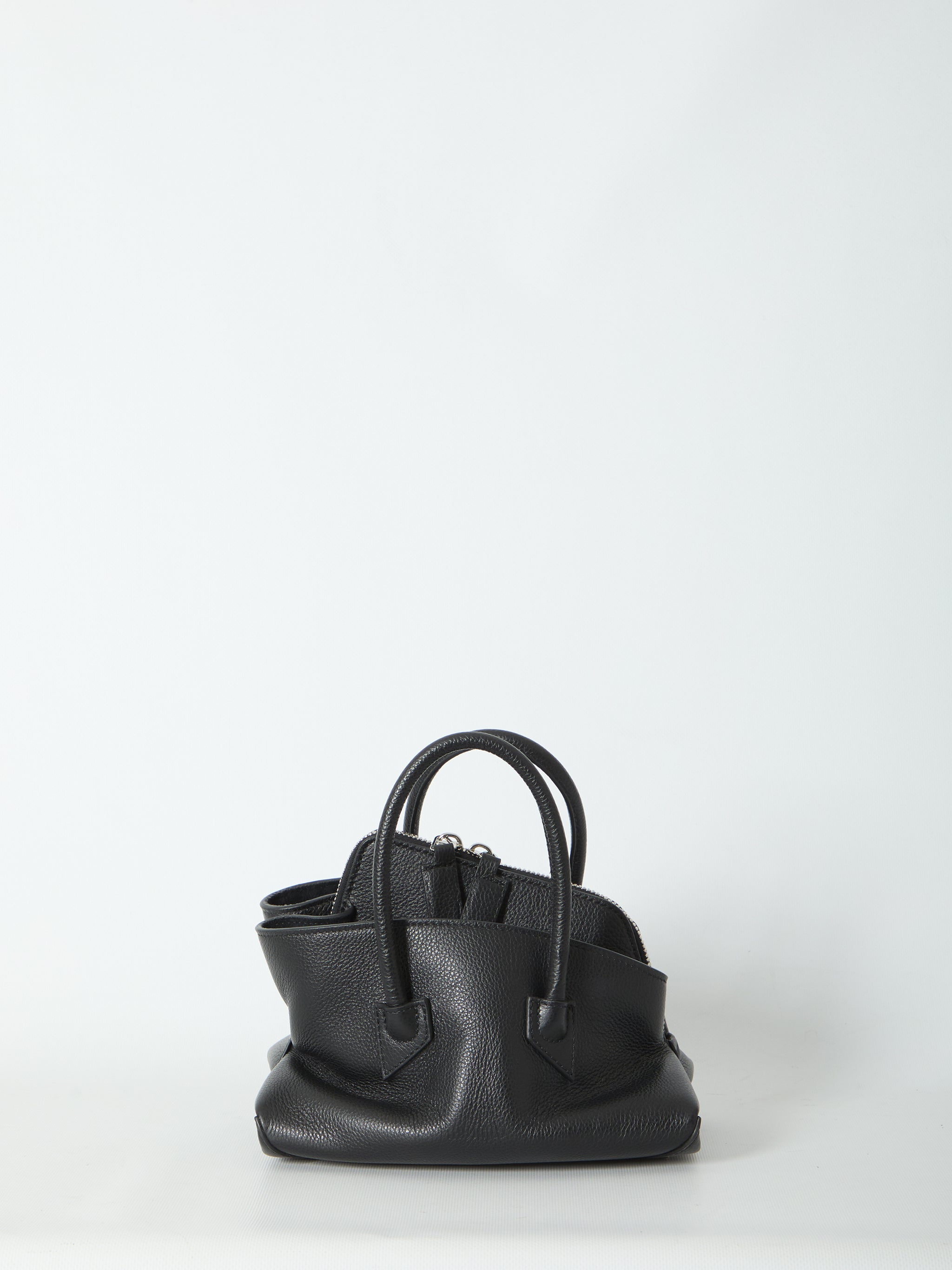 la passeggiata top handle black bag mini