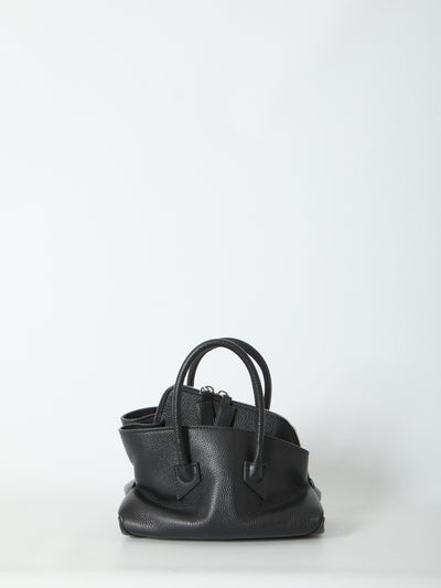 la passeggiata top handle black bag mini
