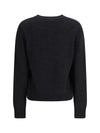 crochet appliqué merino sweater