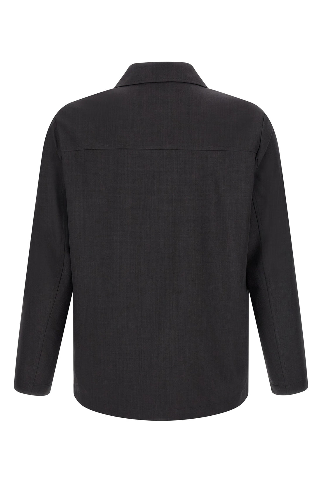SECOND/LAYER 50 fairmont safari shirt in fresh effect wool mélange fabric