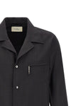 fairmont safari shirt in fresh effect wool mélange fabric