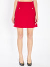 mini skirt in crepe couture