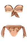 aster floral paisley print lycra bikini