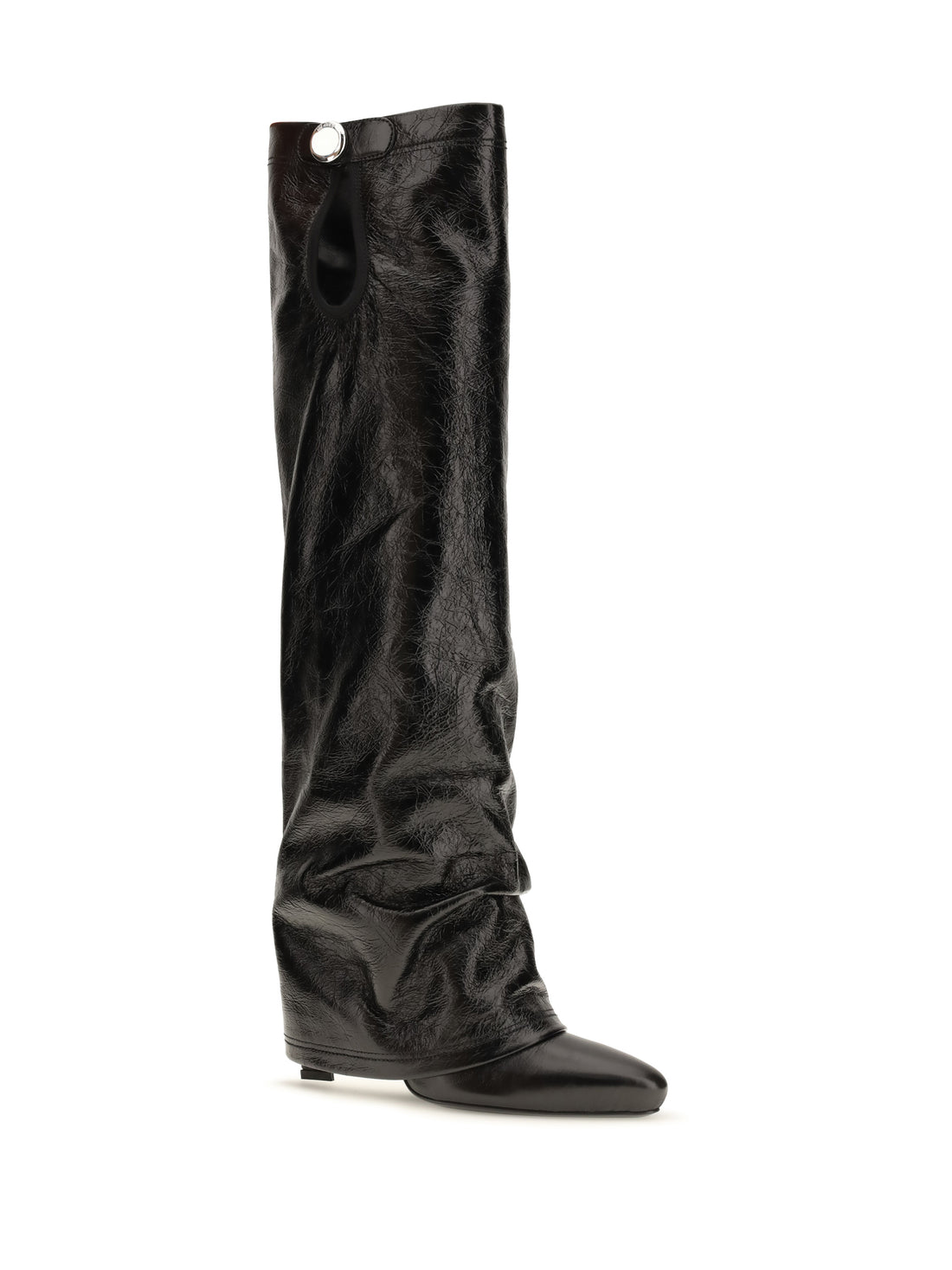 THE ATTICO 37 knee-high eco-leather boots
