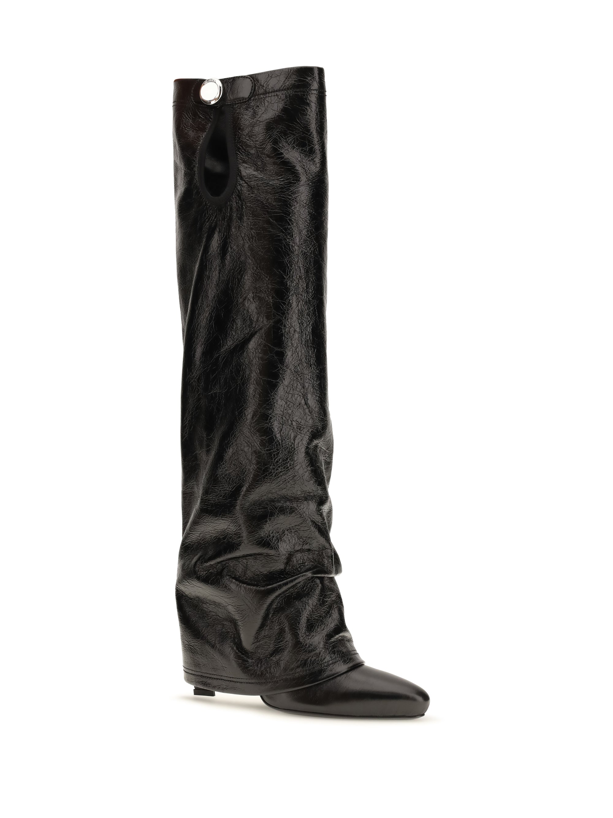 knee-high eco-leather boots