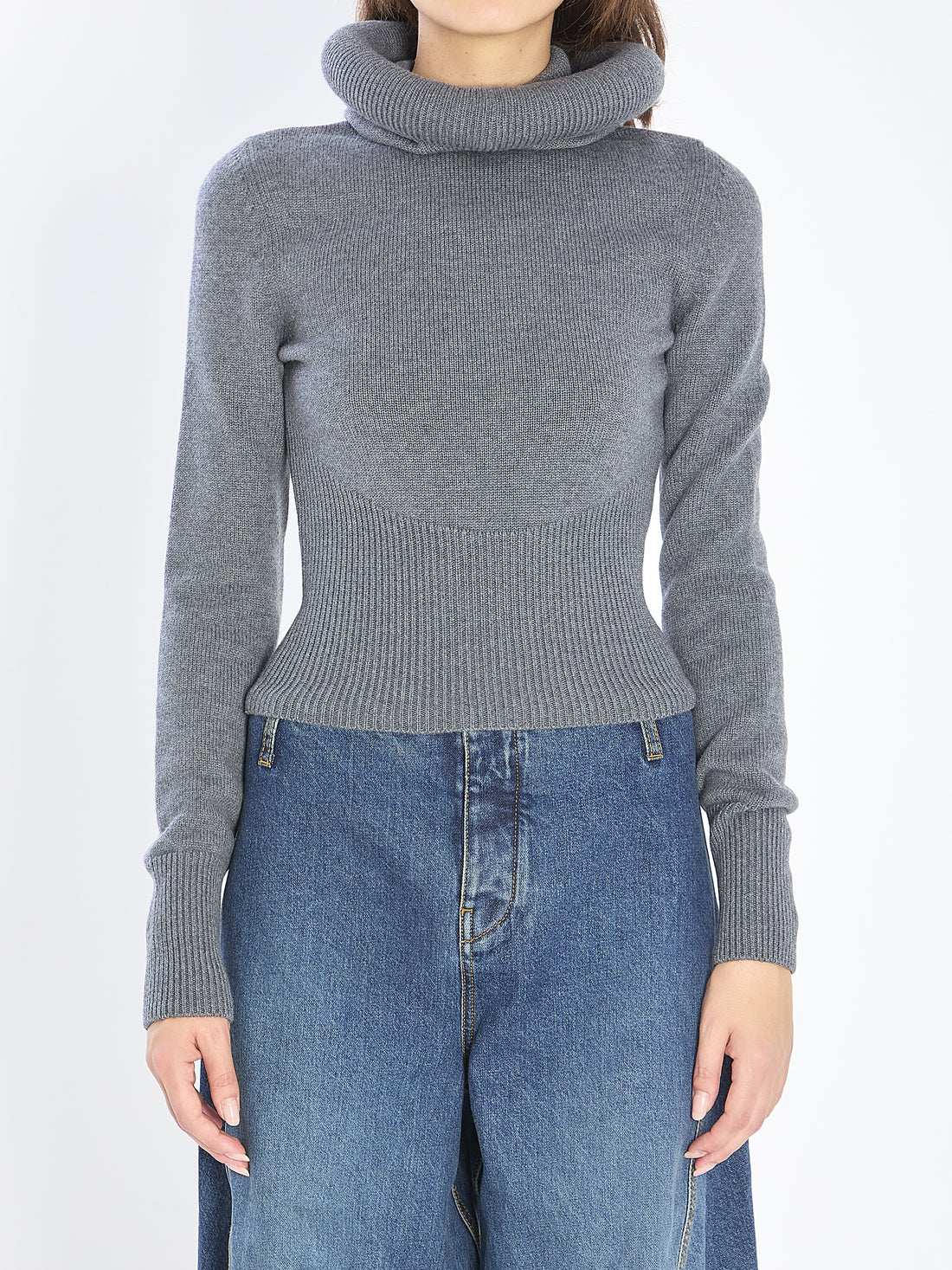 ALAIA 36 sculptural-hood pullover