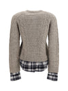 cable-knit cardigan