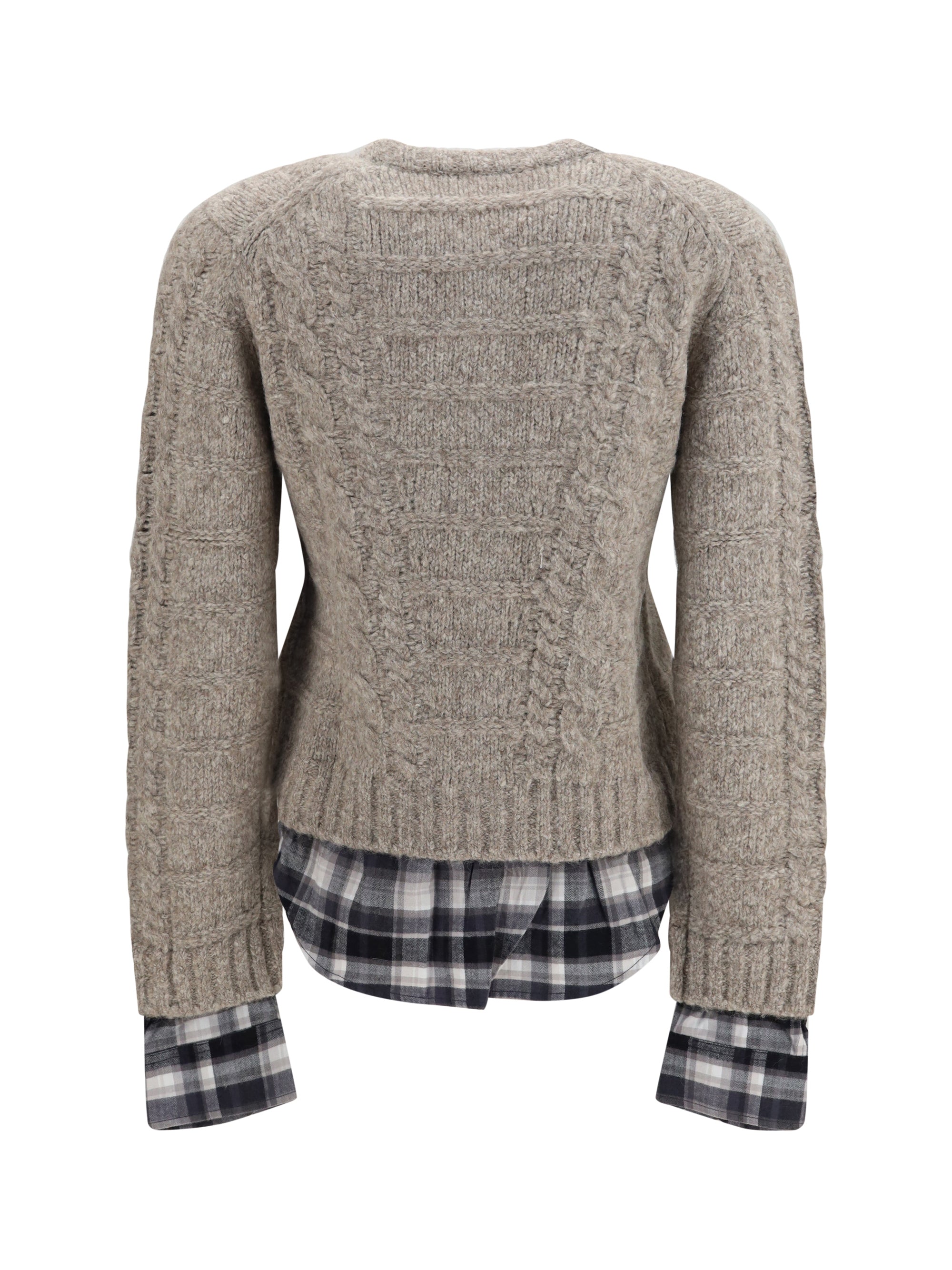cable-knit cardigan