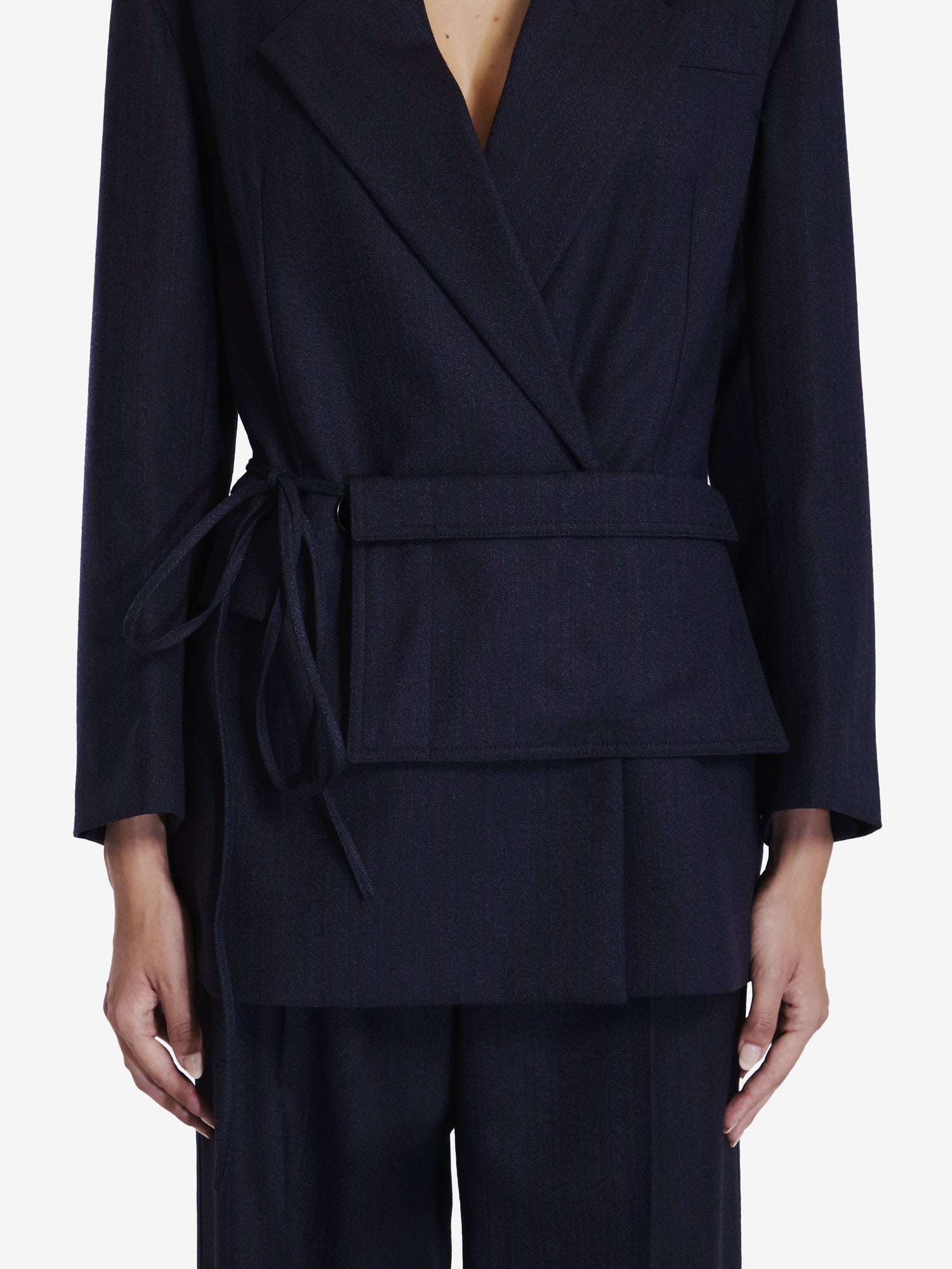 BOTTEGA VENETA 36 wool jacket with belt