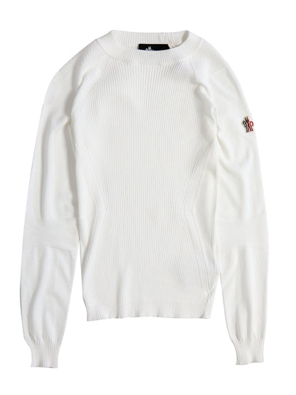 MONCLER GRENOBLE M knitted crew neck sweater.