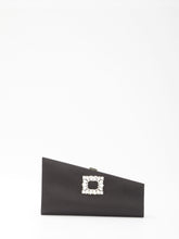 ROGER VIVIER OS asymmetrical strass buckle clutch