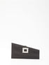 ROGER VIVIER OS asymmetrical strass buckle clutch