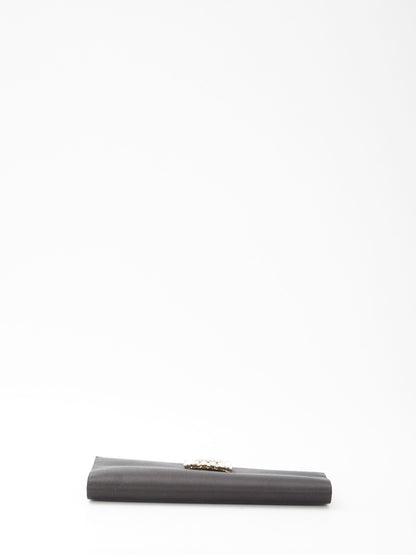 ROGER VIVIER OS asymmetrical strass buckle clutch