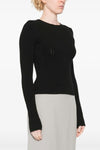 07 ribbed viscose blend sweater