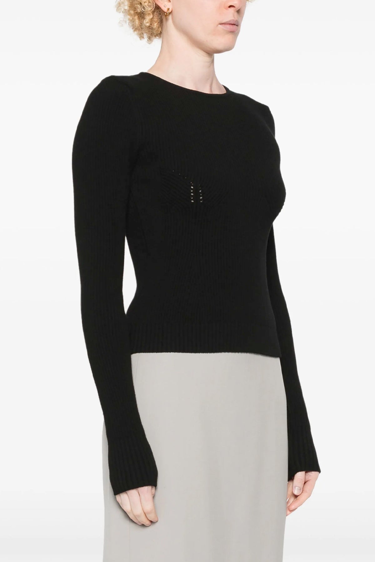 07 ribbed viscose blend sweater