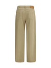 baggy pants in pure cotton satin