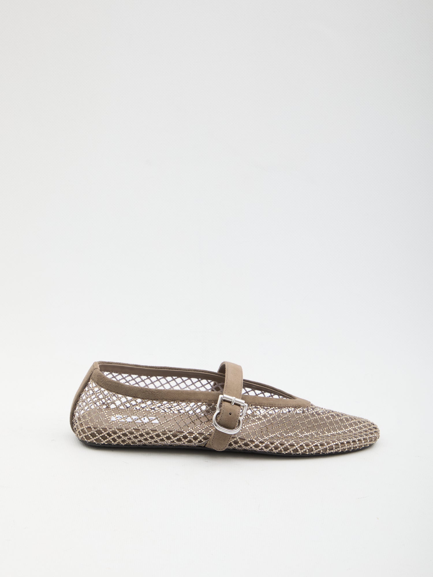 ALAIA 36 ballet flats in strass fishnet 