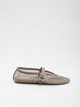 ALAIA 36 ballet flats in strass fishnet 