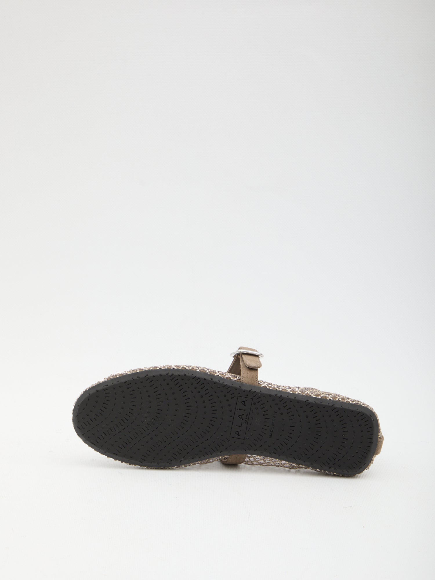ALAIA 36 ballet flats in strass fishnet 